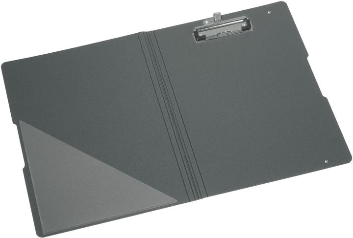 Produktbild Herlitz Klemmbrett-Mappe easy orga to go, schwarz DIN A4, aus Polyfoam-Kunststoff, vernickelte Klemmmechanik (24 x 33 cm)