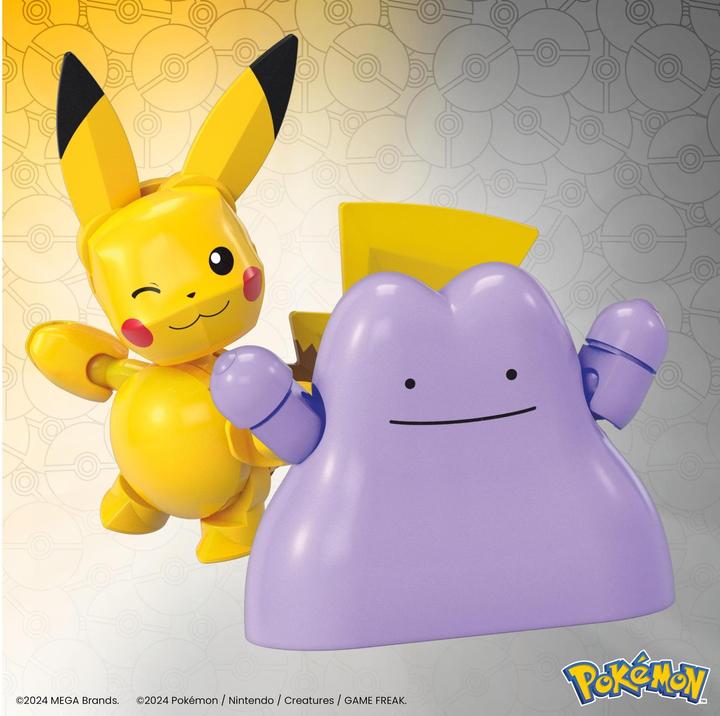 Produktbild MEGA Pokémon 2er Pokéball Set - Pikachu und Ditto