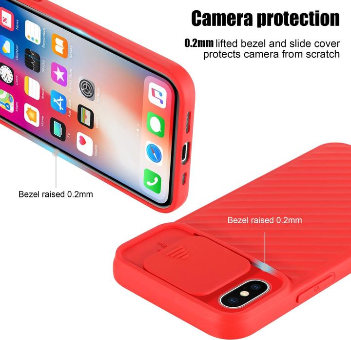 Actual product image Cadorabo TPU cover with camera protection (Apple iPhone X)