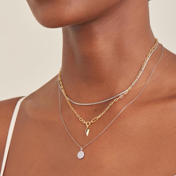 Produktbild Ania Haie Halskette Snake Chain 925 Sterling Silber (925er Silber, 38 cm)