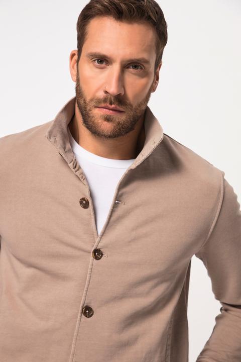 Immagine prodotto JP1880 Giacca di felpa dal look vintage con collo alto e abbottonatura, fino alla tg. 8XL (5XL)