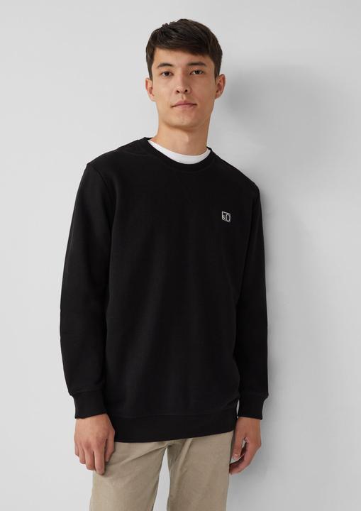 Produktbild s.Oliver Sweatshirt Sweatshirt aus Baumwollmix mit Crew Neck (S)