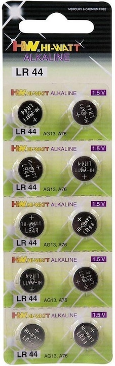 Produktbild HW Knopfzellbatterien (10 Stk., LR44)