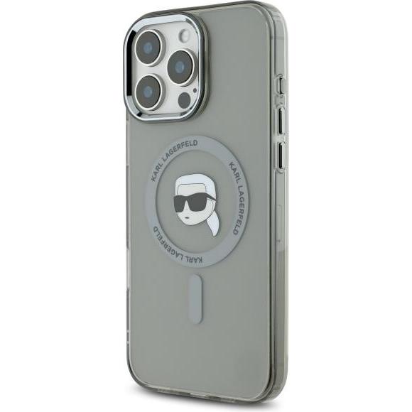 Thumbnail - Karl Lagerfeld KLHMP16LHLSKIK iPhone 16 Pro 6.3" czarny/black hardcase IML Metal Karl Head MagSafe (Apple iPhone 16 Pro)...