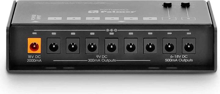 Image du produit Palmer Audio PWT 08 MK2 - Alimentation universelle pour pedalboard avec 8 sorties (Pédalier)