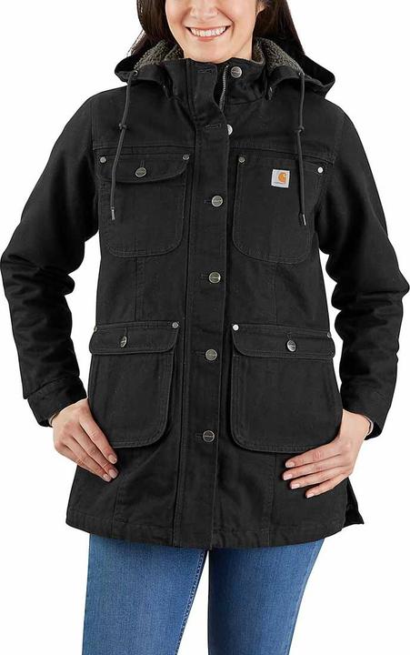 Carhartt Płaszcz Weathered Duck Black (S)