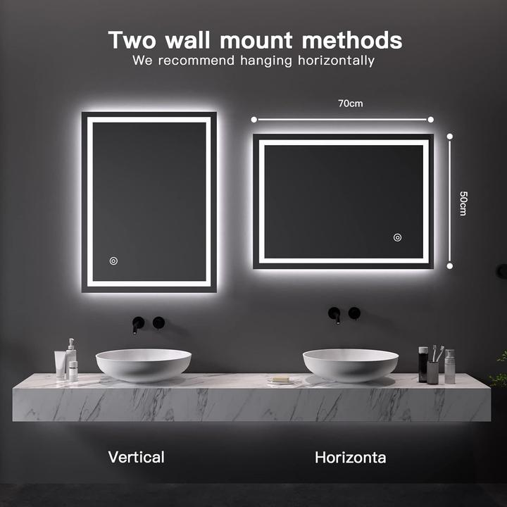 Actual product image Dripex Badspiegel (70 x 50 cm)
