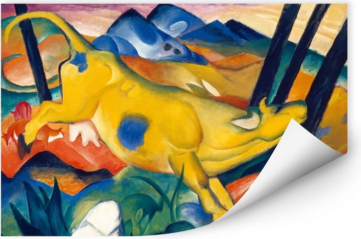 Produktbild Trenddeko Die gelbe Kuh (100 x 70 cm)