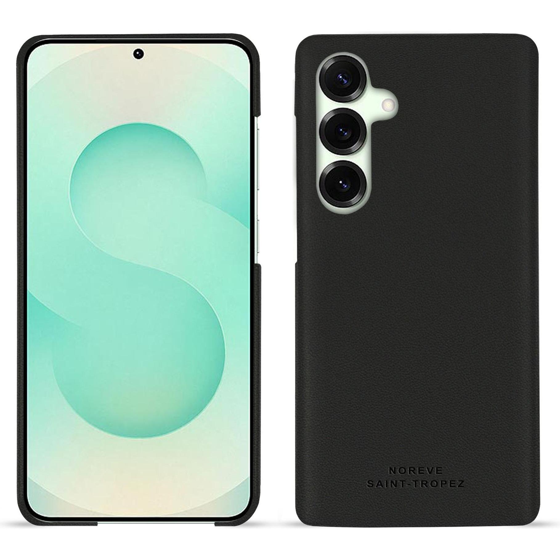 Thumbnail - Noreve Lederschutzhülle (Samsung Galaxy S25+), Smartphone Hülle, Schwarz