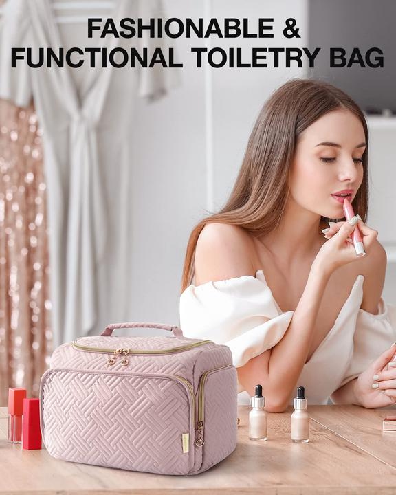 Produktbild Only-Bags.Store Reisekosmetiktasche, grosse, weit offene Reisetasche für Toilettenartikel, Make-up, Kosmetiktasche (26.90 l)