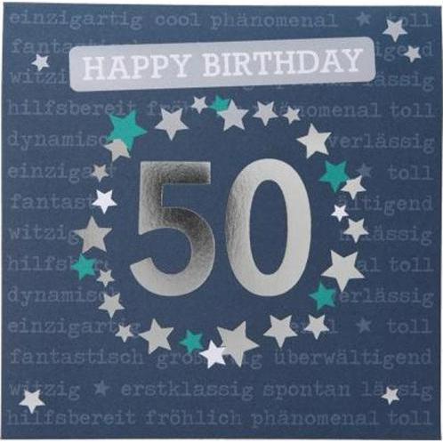 Magni, Grusskarte + Briefpapier, Depesche 0011694-008 Pop-up Glückwunschkarte zum 50. Geburtstag, Klappkarte mit Musik, ...