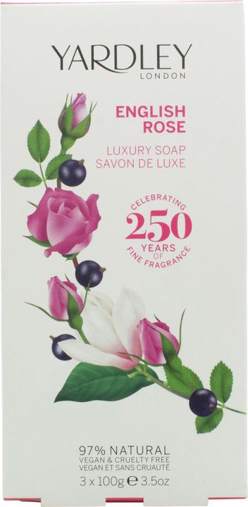 Yardley English Rose Soap 3x 100g (Hartseife, 300 ml)