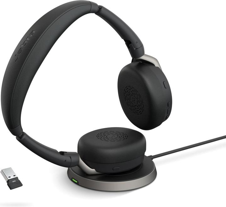 Actual product image Jabra Evolve2 65 Flex MS inkl. Ladestation (Wireless, USB-A)