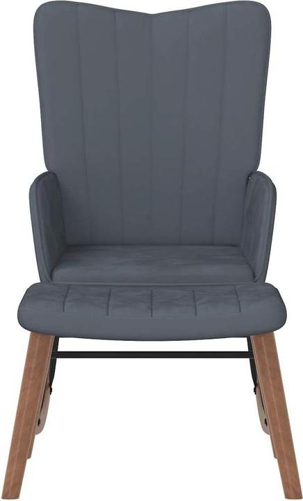 Image du produit vidaXL Schaukelstuhl mit Hocker