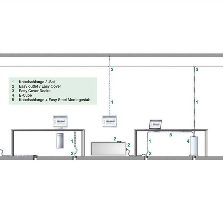 Actual product image Bachmann cable snake Flex II silver-coloured (75 cm)