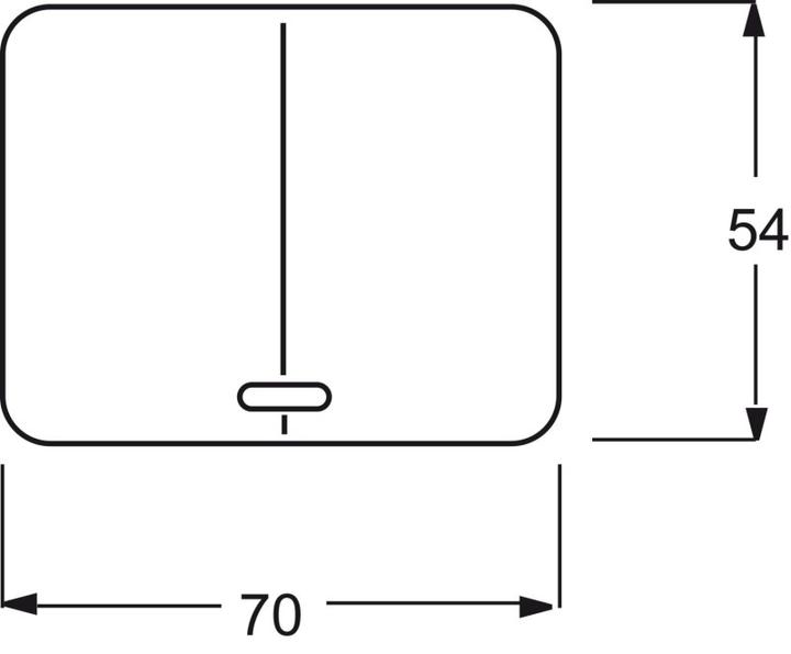 Produktbild Busch-Jaeger alpha nea Dimmer-Abdeckung 6545-20 für Memory-Serien platin