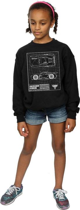 Produktbild Disney Cars Jackson Storm Blueprint Sweatshirt Mädchen (116)