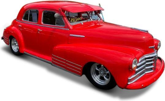 Produktbild Maisto Chevrolet Fleetline Aerosedan 1948 1/24 rot