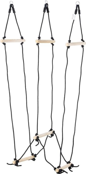 Image du produit Outsunny Échelle à crinoline pour enfants avec barreaux en bois