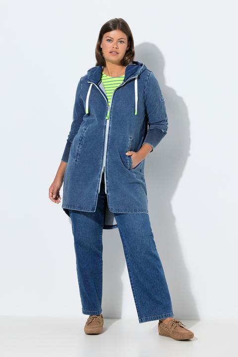 Image du produit Laurasøn Veste en molleton aspect denim (54)