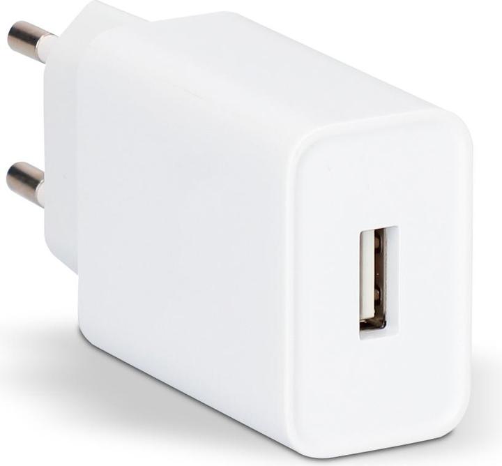 Produktbild Contact Wand-Ladegerät + Lightning-Kabel MFI Apple-compatible 2.1A Weiss (10 W)