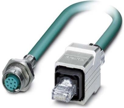 Image du produit Phoenix Contact Câble réseau VS-M12FSBP-PPC/ME-94C-LI/2.0 - câble - réseau (S/UTP, CAT5, 2 m)