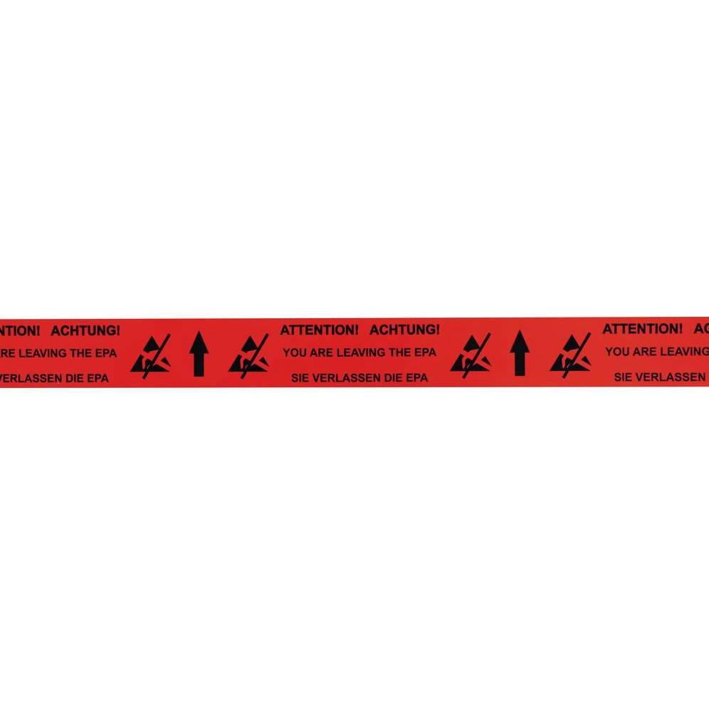 Thumbnail - BJZ, Klebeband, ESD-Bodenmarkierungsband 15 m Rot (L x B) 15 m x 70 mm A-7357 selbstklebend (70 mm)