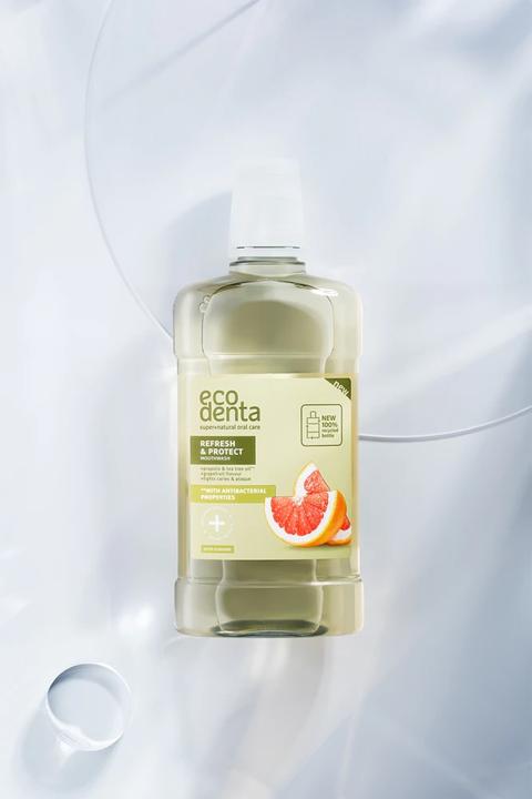 Actual product image Ecodenta Super+Natural Oral Care Refresh & Protect (500 ml, Mouthwash)