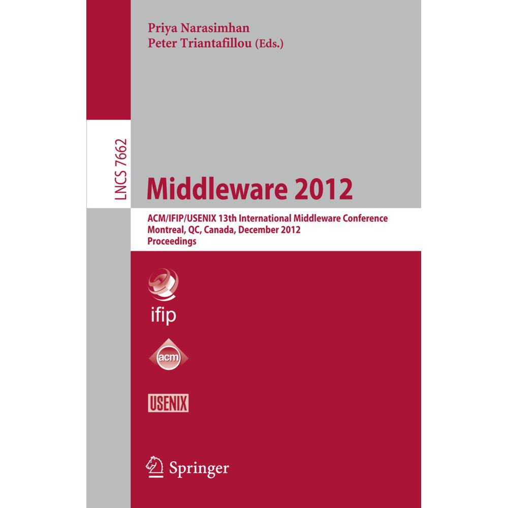 Middleware 2012, Fachbücher von Peter Triantafillou, Priya Narasimhan