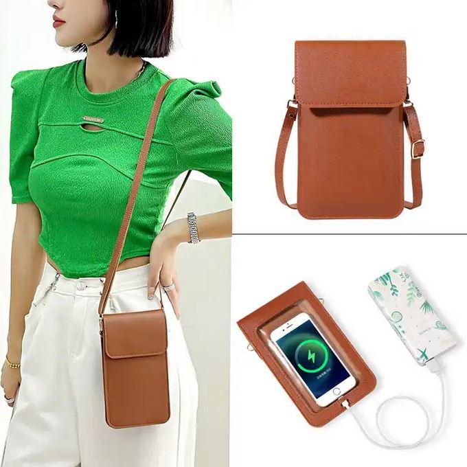 Actual product image PhoneLook Elegant shoulder bag for smartphone and with viewing window