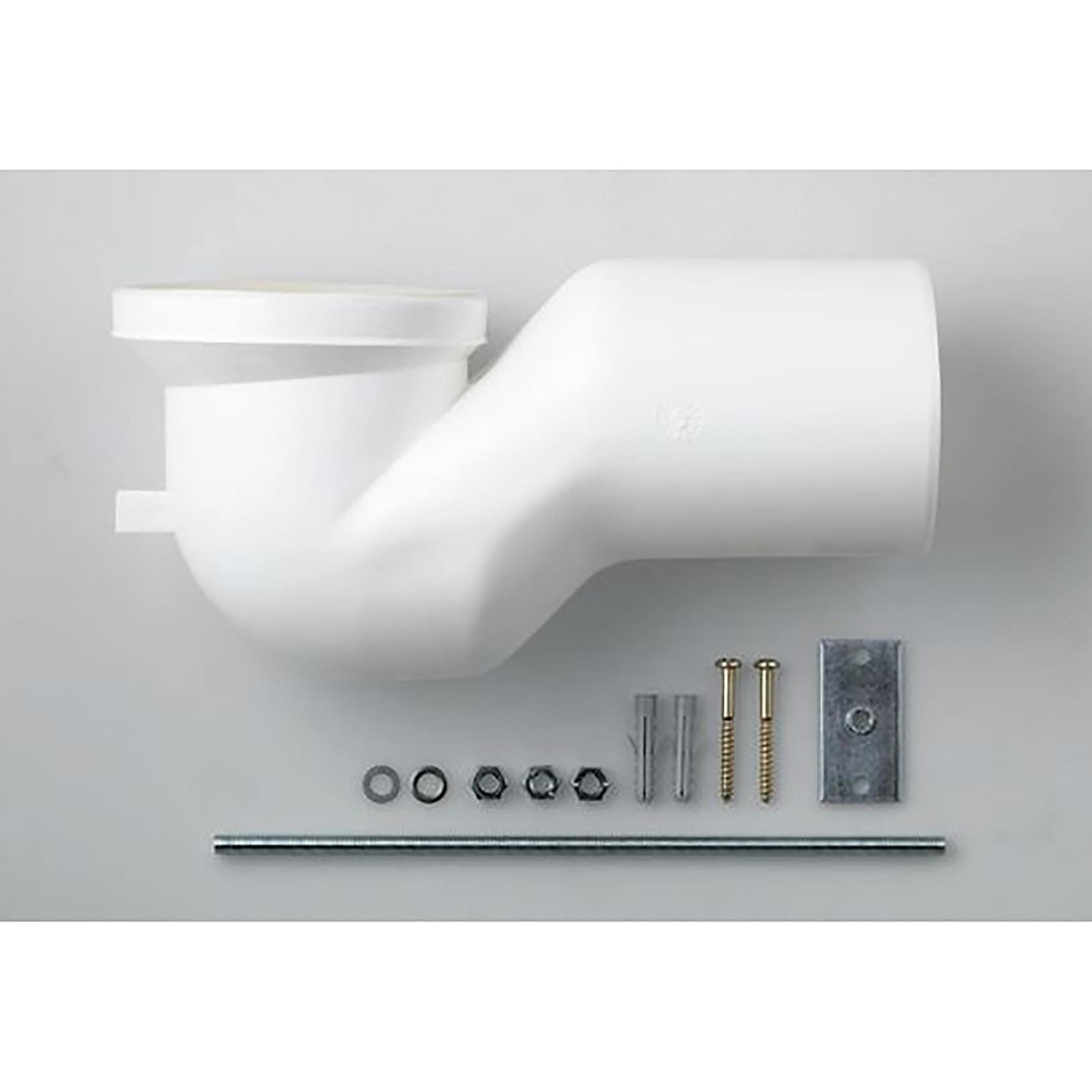 Laufen, Zubehör Sanitärinstallation, bei Abgang senkrecht Spezialablaufbogen für Wandabstand 125 mm