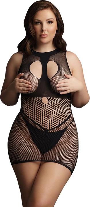 Image du produit Le Désir Duo Net Open Cup Mini Dress - OSX (Taille unique)
