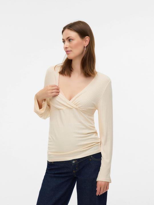 Actual product image Mamalicious Normal geschnitten V-Ausschnitt Top Bluse (XL)