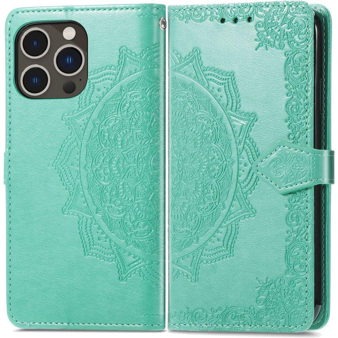 König Design Hülle Handy Schutz für Apple iPhone 15 Pro Case Cover Klapp Tasche Wallet Etuis (Apple iPhone 15 Pro), Smar...