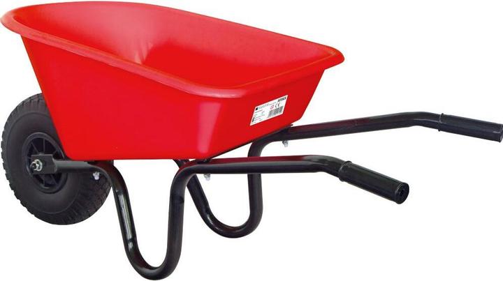 Produktbild FORT Kinderschubkarre 20l rot montiert, mit PU-Rad