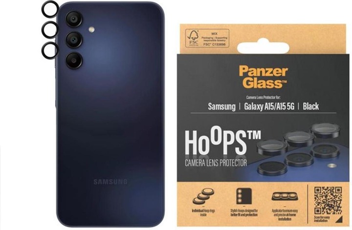 Actual product image PanzerGlass Hoops Camera Lens Protector (1 Piece, Samsung Galaxy A15, Samsung Galaxy A14 5G)