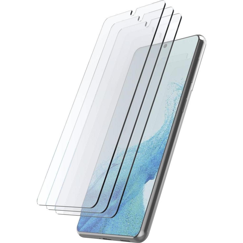 Hama Schutzglas-Set für Samsung Galaxy S23, 3 Stück (3 Stück, Samsung Galaxy S23), Smartphone Schutzfolie, Transparent