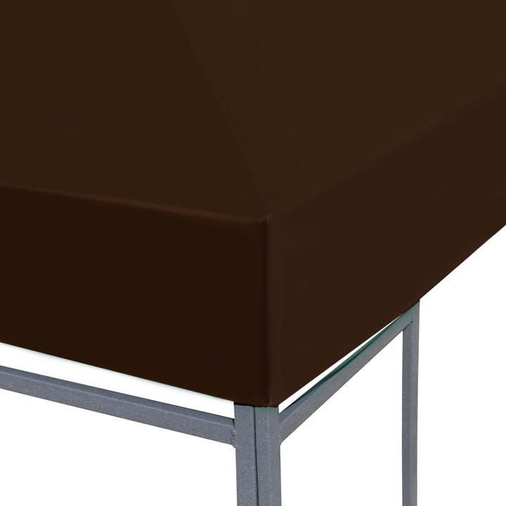 Actual product image vidaXL Pavilion roof 310 g / m² 3x3 m Brown (300 cm, 300 cm)