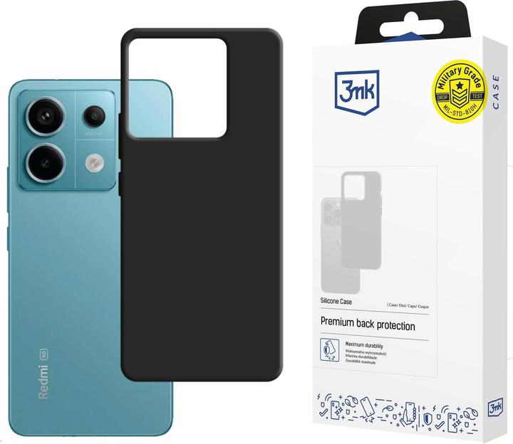 Actual product image 3MK Silicone Case Xiaomi Redmi Note 13 Pro 5G czarny/black (Xiaomi Redmi Note 13 Pro 5G)