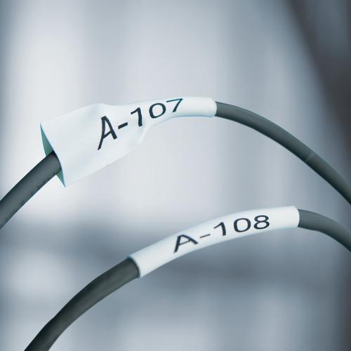 Actual product image Dymo Rhino heat shrink tubing (White)