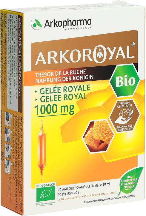 Immagine prodotto Arkopharma Arkoroyal Bio Gelée Royal 1000mg (20 Pezzo/i, Fiala, 385 g)