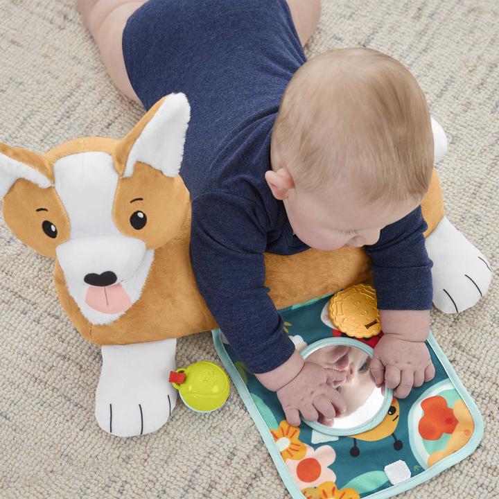 Produktbild Fisher-Price 3-in-1 Hündchen Spielkissen für Bauchlage mit 3 Spielzeugen (Deutsch, Englisch, Finnisch, Französisch, Italienisch, Niederländisch, Portugiesisch, Schwedisch, Spanisch, 0 - 1.50 Jahre)