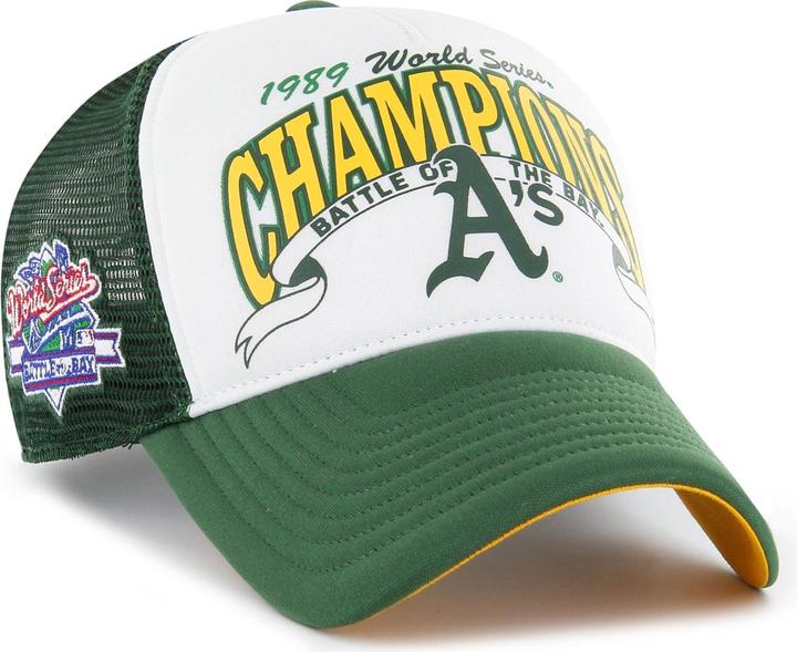 Actual product image 47 Brand Mesh Trucker Cap - Foam Champ Oakland Athletics