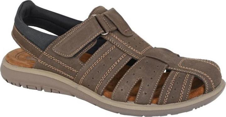 Immagine prodotto Roamers Sandali da uomo in pelle con chiusura a strappo (45.5)