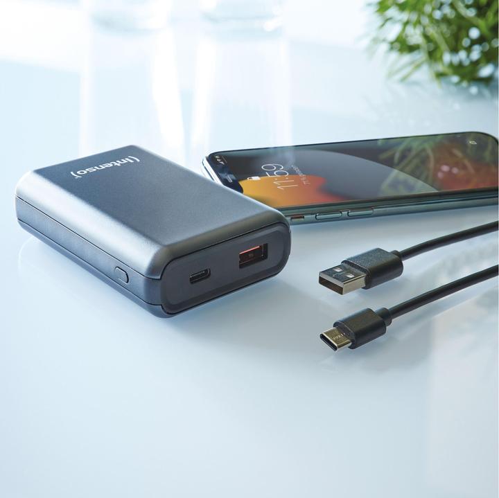 Actual product image Intenso Powerbank A10000 Power Delivery (10000 mAh, 20 W, 37 Wh)
