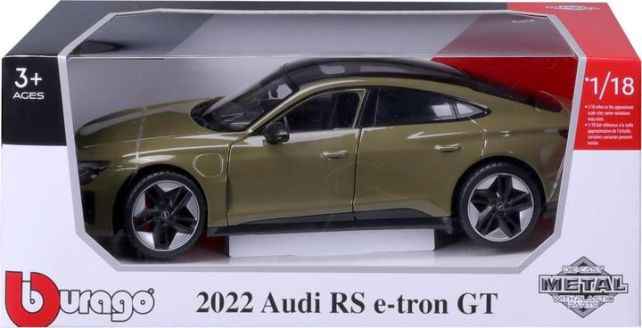 Actual product image Bburago Audi RS e-tron GT 2022 1/18 green