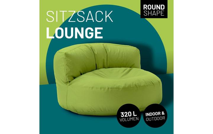 Produktbild Lumaland Sitzsack-Sofa, 320 l Polyester (PES), Grün