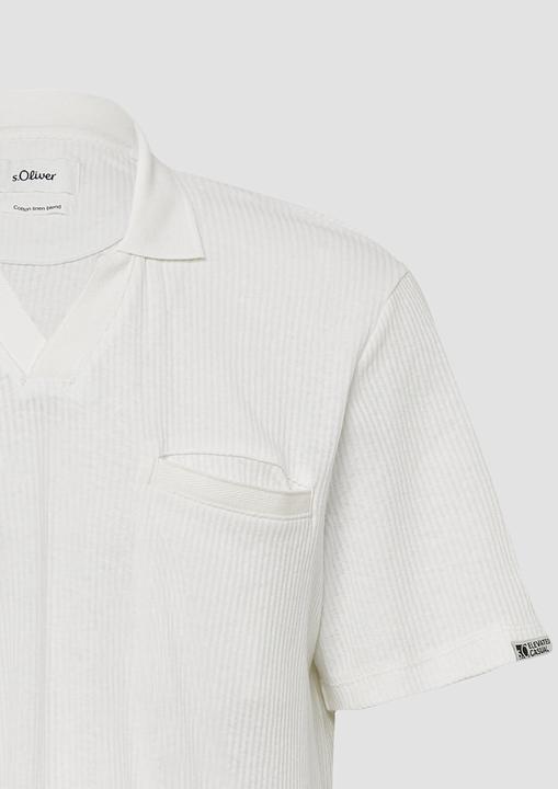 Produktbild S.Oliver Polo-Shirt Poloshirt aus Leinenmix mit Brusttasche (XL)