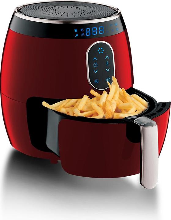 Actual product image BerlingerHaus BH9168 Air fryer Metallic Line Burgundy Edition burgundyred