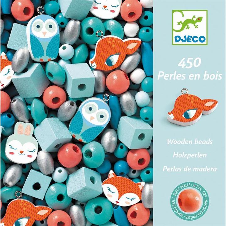 Produktbild Djeco Holzperlen Tiere
